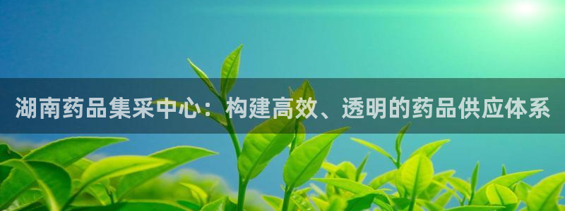 j9九游会：湖南药品